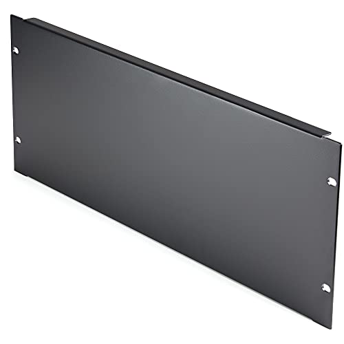 StarTech.com 4U Blindblende für 19 Zoll Rack - Rack-Blende für Server-/Netzwerk-Racks, Gehäuse und -Schränke - 4RU-Rack-Füllplatte/Abstandhalter/Massivplatte - Stahl (RKPNL4U) von StarTech