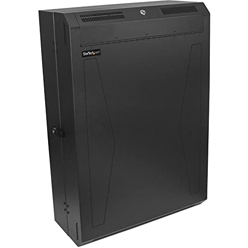 StarTech.com 6HE Wandmontage Netzwerk Rack - Vertikales Rack für Patch Panels - 76 cm Tiefes Serverschrank (RK630WALVS) von StarTech
