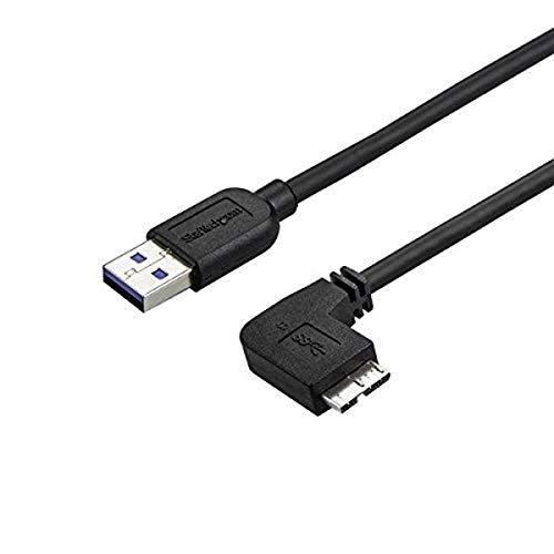 StarTech.com 6m Micro USB 3.0 Kabel, USB A zu rechts gewinkelt Micro B USB Anschlusskabel, M/M, USB 3.1 Gen 1 (5 Gbit/s) von StarTech