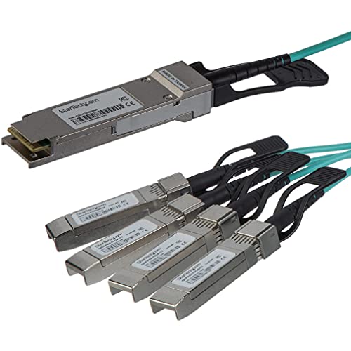 StarTech.com 7m Cisco QSFP-4X10G-AOC7M kompatibel - QSFP+ Breakout Kabel - QSFP+ auf 4x SFP+ - 40G AOC Kabel von StarTech.com