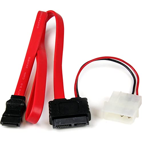StarTech.com 91 cm Slimline SATA auf SATA mit LP4-Stromkabel / Adapter / Kombikabel StarTech.com 91 cm Slimline SATA auf SATA mit LP4-Stromkabel / Adapter / Kombikabel von StarTech.Com