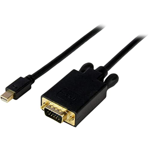 StarTech.com 91 cm Mini-DisplayPort auf VGA-Kabel - Computer-Monitor-Kabel - Mini-DisplayPort auf VGA-Adapterkabel - mDP-Kabel - Monitorkabel VGA - 1920 x 1200 - Schwarz (MDP2VGAMM3B) von StarTech