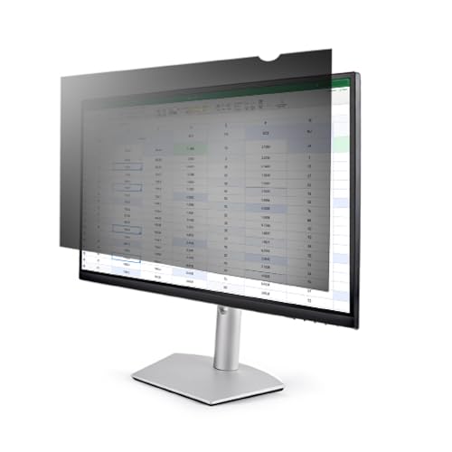 StarTech.com 22" 16:9 Monitor Blickschutzfilter, Bildschirm Blickschutzfolie mit 51% Blaulichtfilter, Sichschutzfolie mit 60 Grad Sichtwinkel, Blaulicht Filter Displayschutzfolie (2269-PRIVACY-SCREEN) von StarTech.com