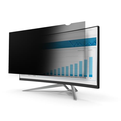 StarTech.com Blickschutzfolie für 34-Zoll-Ultrawide-Display - 21:9 Widescreen Privacy 34 Zoll - Laptop Privacy Filter - Blaulicht reduzierende Schutzfolie - matt/glänzend - +/-30 Grad (PRIVSCNMON34W) von StarTech.com
