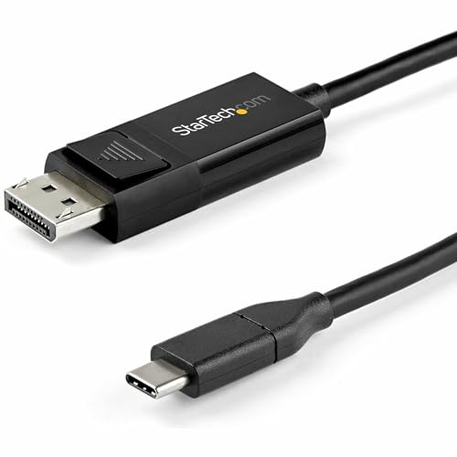 StarTech.com USB-C auf DisplayPort-Kabel (8K 30 Hz, 1m, HBR3, USB-C-Adapter, Thunderbolt 3-kompatibel) von StarTech.com