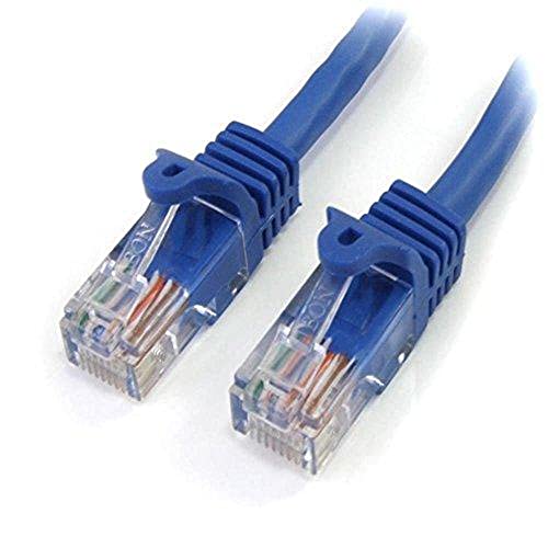 StarTech.com Cat5e Ethernet Cable50 ft - Blue - Patch Cable - Snagless Cat5e Cable - Long Network Cable - Ethernet Cord - Cat 5e Cable - 50ft von StarTech.com