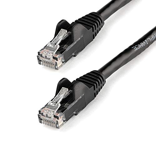 StarTech.com Cat6 Gigabit Patchkabel Snagless mit RJ45 UTP 10m in Schwarz - Cat 6 Netzwerkkabel StarTech.com Cat6 Gigabit Patchkabel Snagless mit RJ45 UTP 10m in Schwarz - Cat 6 Netzwerkkabel von STARTECH.COM