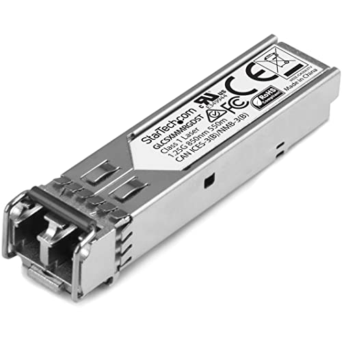 StarTech.com Cisco GLC-SX-MM-RGD kompatibel SFP - Gigabit Fiber 1000Base-SX SFP Transceiver Modul - MM LC - 550m - 850nm StarTech.com Cisco GLC-SX-MM-RGD kompatibel SFP - Gigabit Fiber 1000Base-SX SFP Transceiver Modul - MM LC - 550m - 850nm von StarTech.com