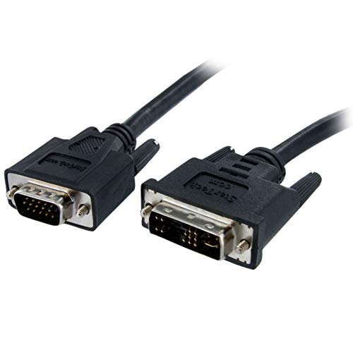 StarTech.com DVI auf VGA Monitorkabel 5 Meter, Stecker / Stecker, DVI-I 24+5 VGA (15Pin), DVI-A analog VGA Kabel St/St 5m von STARTECH.COM