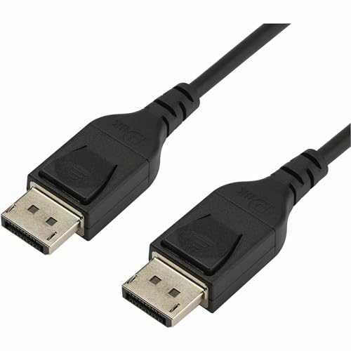 StarTech.com 2m VESA Zertifiziertes DisplayPort 1.4 Kabel - 8k 60Hz HBR3 HDR - Super UHD DP auf DP Monitorkabel - Ultra HD 4k 120Hz DP 1.4 Dünnes Videokabel M/M DP Stecker mit verriegelung (DP14MM2M) StarTech.com 2m VESA Zertifiziertes DisplayPort 1.4 Kabel - 8k 60Hz HBR3 HDR - Super UHD DP auf DP Monitorkabel - Ultra HD 4k 120Hz DP 1.4 Dünnes Videokabel M/M DP Stecker mit verriegelung (DP14MM2M) von StarTech.com