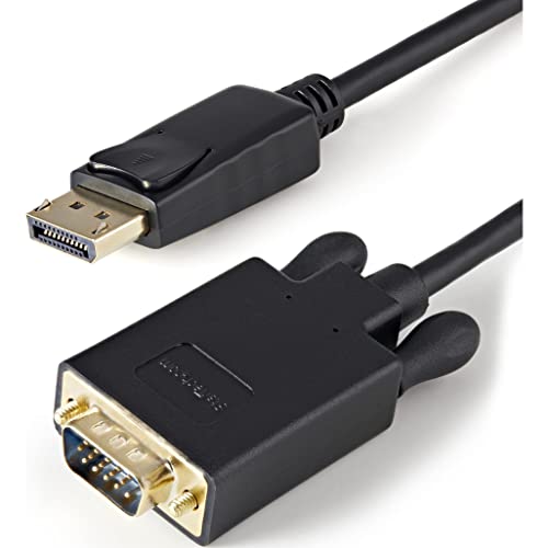 StarTech.com 91 cm DisplayPort auf VGA-Kabel - DisplayPort VGA Kabel - DisplayPort VGA Konverter - DisplayPort auf Monitorkabel - DisplayPort 1.2 Kabel - 1920 x 1200 - Schwarz - (DP2VGAMM3B) von STARTECH.COM