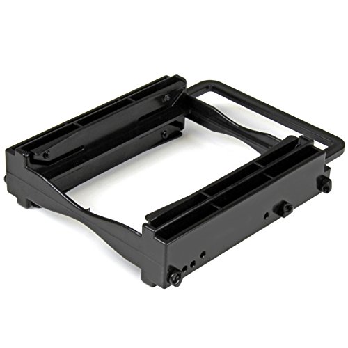 StarTech.com Dual 2,5" SSD/HDD Einbaurahmen für 3,5" Laufwerksschacht - Werkzeuglose Installation - 2 Laufwerks Adapter von StarTech