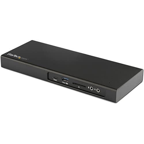 StarTech.com Dual 4K Thunderbolt 3 Dockingstation - PCIe M.2 - SD 4.0 Kartenleser - 3x USB Ports - TB 3 mit DisplayPort - 85W PD StarTech.com Dual 4K Thunderbolt 3 Dockingstation - PCIe M.2 - SD 4.0 Kartenleser - 3x USB Ports - TB 3 mit DisplayPort - 85W PD von StarTech.com