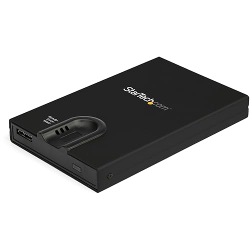 StarTech.com Externes Festplattengehäuse (verschlüsselt, Zugriff per Fingerabdruck, USB 3.0, 2,5 Zoll SATA) von StarTech