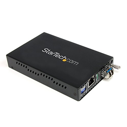StarTech.com Gigabit Ethernet Single Mode LWL / Glasfaser LC Medienkonverter 40 km von StarTech
