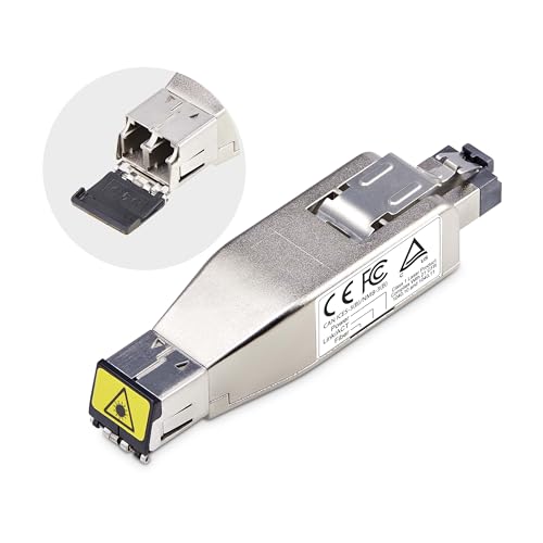 StarTech.com Gigabit Glasfaser Medienkonverter Dongle, LWL Kupfer Umsetzer SM/MM, Glasfaser auf Ethernet RJ45, POE Betrieben StarTech.com Gigabit Glasfaser Medienkonverter Dongle, LWL Kupfer Umsetzer SM/MM, Glasfaser auf Ethernet RJ45, POE Betrieben von StarTech.com