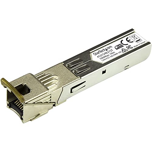 StarTech.com Gigabit Kupfer RJ45 SFP Transceiver Modul (HP 453154-B21 kompatibles SFP, 1000Base-T, Mini GBIC) von StarTech.com
