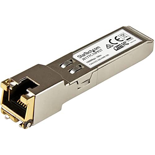 StarTech.com Gigabit RJ45 Kupfer SFP Transceiver Modul, HP J8177C kompatibel 1000Base-T, Mini GBIC, 10er pack StarTech.com Gigabit RJ45 Kupfer SFP Transceiver Modul, HP J8177C kompatibel 1000Base-T, Mini GBIC, 10er pack von StarTech.com