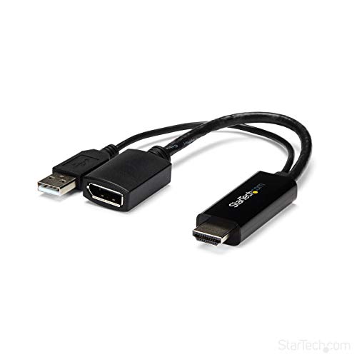 StarTech.com HDMI auf DisplayPort Adapter - HDMI auf DisplayPort Konverter mit USB Power - 4K StarTech.com HDMI auf DisplayPort Adapter - HDMI auf DisplayPort Konverter mit USB Power - 4K von StarTech