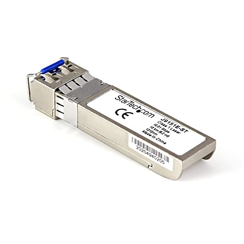 StarTech.com Transceiver Modul (SFP+ Module, 10GBase-LR HP kompatibel, Glasfaser, 1310 nm, LC Single Mode mit DDM) von StarTech.com