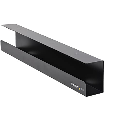 StarTech.com Kabelschacht zur Untertisch Montage - Kabelmanagement für den Tisch - Kabelrinne - 60cm x 11cm (UDCMTRAY) von StarTech