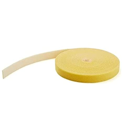 StarTech.com 7,6 m Klettbandrolle - Wiederverwendbare Zuschneidbare Klettkabelbinder - Industrielle Klettverschluss Rolle / Klettband Rolle - Klettbänder für Kabelmanagement - Gelb (HKLP25YW) von StarTech