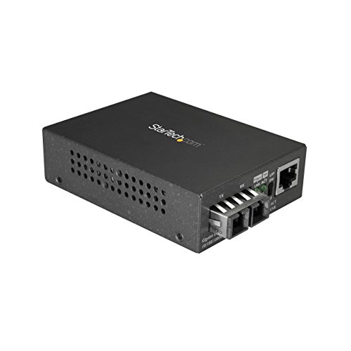 StarTech.com LWL Medienkonverter - 1000Base-SX - Multi Mode - 550m - SC Glasfaser auf Ethernet Konverter - LWL zu Kupfer Konverter von StarTech