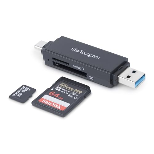StarTech.com USB Speicherkartenlesegerät - USB 3.0 SD Kartenleser - Kompakt - 5Gbit/s - USB Kartenleser - MicroSD USB Adapter (SDMSDRWU3AC) StarTech.com USB Speicherkartenlesegerät - USB 3.0 SD Kartenleser - Kompakt - 5Gbit/s - USB Kartenleser - MicroSD USB Adapter (SDMSDRWU3AC) von StarTech.com