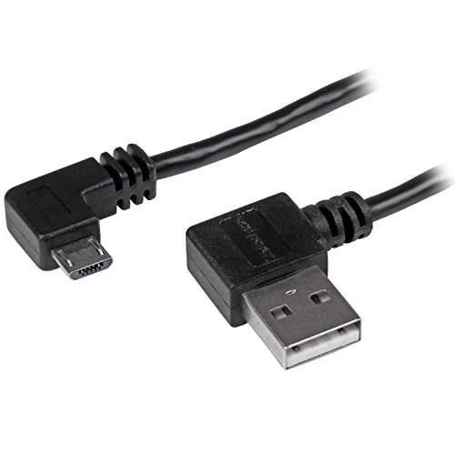 StarTech.com Micro USB Kabel mit rechts gewinkelten Anschlüssen, Stecker/Stecker, 1m, USB A zu Micro B Anschlusskabel StarTech.com Micro USB Kabel mit rechts gewinkelten Anschlüssen, Stecker/Stecker, 1m, USB A zu Micro B Anschlusskabel von StarTech