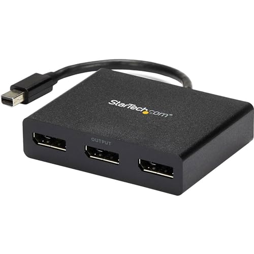 StarTech.com Mini DisplayPort 1.2 auf DisplayPort MST Hub - Triple Head mDP/ DP Multi Stream Transport - DisplayPort Verteiler (MSTMDP123DP) von StarTech.com