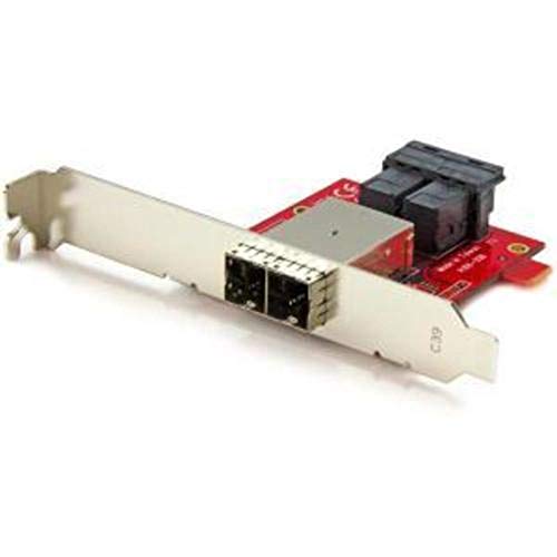 StarTech.com Mini-SAS Adapter, Dual SFF-8643 auf SFF-8644, Voll und Low-Profile Slotblech, 12Gbit/s von StarTech