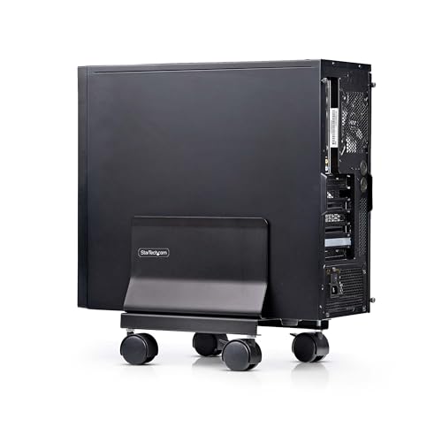 StarTech.com PC Ständer, CPU Ständer auf Rädern, Tragkraft 21kg, Einstellbarer PC Rollwagen/Computerständer, CPU Halterung StarTech.com PC Ständer, CPU Ständer auf Rädern, Tragkraft 21kg, Einstellbarer PC Rollwagen/Computerständer, CPU Halterung von StarTech.com