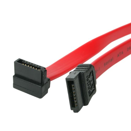 StarTech.com SATA Anschluss Kabel - S-ATA Serial ATA internes Datenkabel - 7 pin Slimline Kabel 45cm - rechts gewinkelt von STARTECH.COM