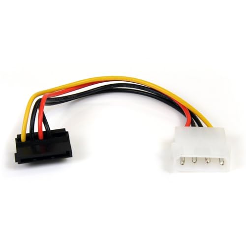 StarTech.com 15,2 cm 4-poliger LP4 auf rechtwinkliger SATA-Stromkabel-Adapter – LP4 auf SATA – 15,2 cm LP4 auf SATA-Kabel – 4-polig auf SATA (SATAPOWADAPR), Schwarz, 1 Stück StarTech.com 15,2 cm 4-poliger LP4 auf rechtwinkliger SATA-Stromkabel-Adapter – LP4 auf SATA – 15,2 cm LP4 auf SATA-Kabel – 4-polig auf SATA (SATAPOWADAPR), Schwarz, 1 Stück von StarTech.com