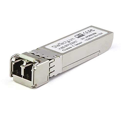 StarTech.com SFP10GEREMST Transceiver Modul (SFP+ Module, 10Gbase-ER Dell EMC kompatibel, Glasfaser, 1550 nm, LC Single Mode mit DDM) von StarTech.com