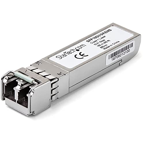 StarTech.com SFP10GUSREMS Transceiver Modul (SFP+ Module, 10GBase-SR Dell EMC kompatibel, Glasfaser, 850nm, LC Multimode mit DDM) von StarTech