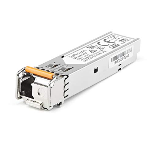 StarTech.com SFP1GBX10DES Transceiver Modul (Dell EMC SFP-1G-BX10-D kompatibel, SFP, 1 Gbit/s, 10 km, Single Mode, Mini-GBIC) von StarTech.com