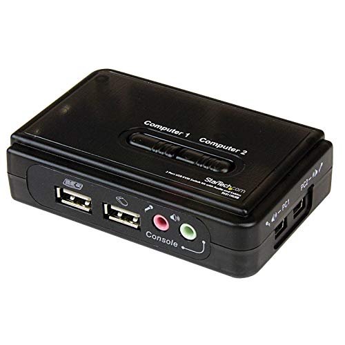 StarTech.com SV211KUSB KVM-Switch-Set mit Audio und Kabel, 2 Anschlüsse, Schwarz StarTech.com SV211KUSB KVM-Switch-Set mit Audio und Kabel, 2 Anschlüsse, Schwarz von StarTech.com