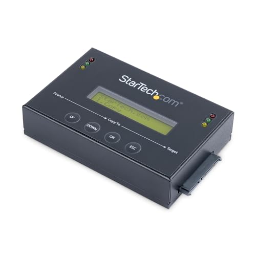 StarTech.com Standalone 2,5 / 3,5 Zoll SATA Festplatten Duplikator mit Multi HDD / SSD Image-Backup Bibliothek, HDD Duplizierer, 6 GB/s von StarTech.com