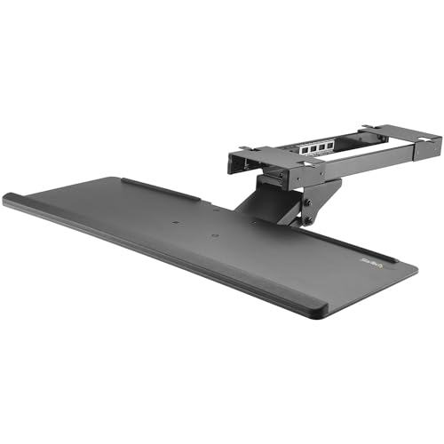 StarTech.com KBTRAYADJ Tastaturablage, 67,1 cm breit, verstellbar, ergonomisch, ausziehbar, neig- und schwenkbar von StarTech.com