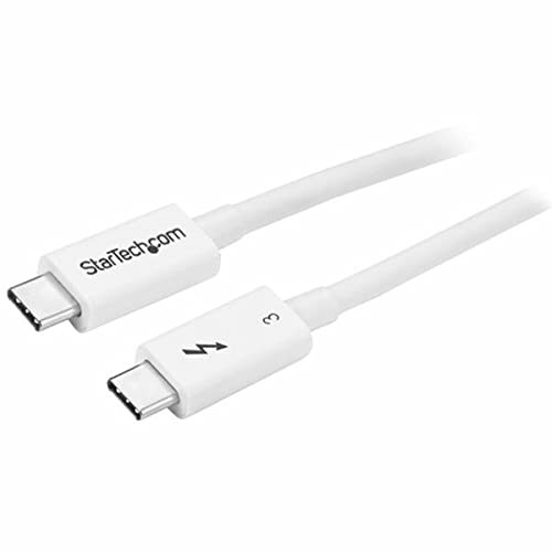 StarTech.com 50cm Passives Thunderbolt 3 Kabel, 40Gbps, 100W PD, 4K/5K Video, Thunderbolt Kabel, Kompatibel mit USB4/DP Alt Mode, Thunderbolt 4, USB 3.2/Typ-C (TBLT34MM50CW) von StarTech.com