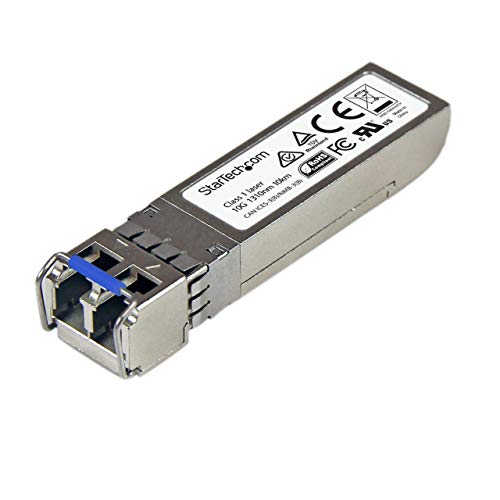 StarTech.com Transceiver Modul (SFP+ Module, 10GBase-LR Juniper kompatibel, Glasfaser, 1310 nm, LC Single Mode mit DDM) von StarTech.com