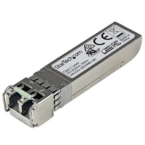 StarTech.com Transceiver Modul (SFP+ Module, 10GBase-SR Juniper kompatibel, Glasfaser, 850 nm, LC Multimode mit DDM) von StarTech