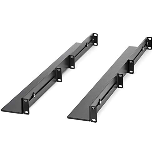 StarTech.com 1HE 19 Zoll Server Rack Schienen - 60,9-91cm Einstellbare Tiefe - Universelle 4 Pfosten Rack Schienen - Netzwerk Geräte/Server/UPS Schienen für HPE ProLiant Dell PowerEdge (UNIRAILS1UB) von StarTech.com