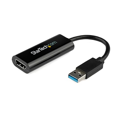 StarTech.com Adapter, USB 3.0 auf HDMI – 1080p (1900 x 1200) – Videoanzeigeadapter für Zwei/mehrere Monitore mit externer Grafikkarte (USB32HDES) von StarTech.com