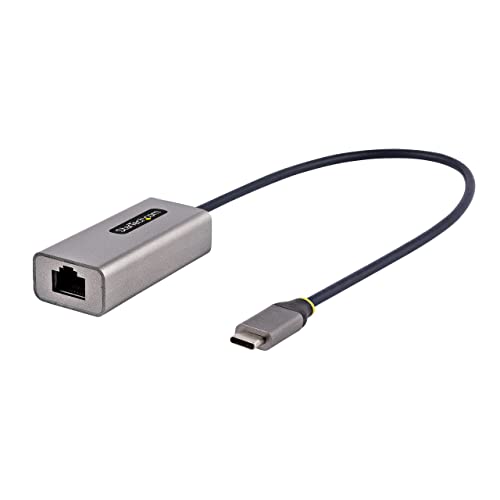 StarTech.com USB-C auf Gigabit Ethernet Adapter, USB 3.0 Gigabit Ethernet Netzwerk Adapter - 10/100/1000 Mbps, USB-C auf RJ45 Ethernet Adapter (GbE), 30 cm Kabel, Treiberlose Installation (US1GC30B2) von StarTech.com