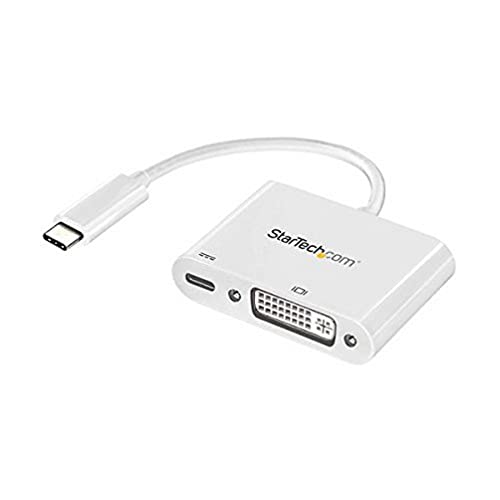 StarTech.com USB-C auf DVI Adapter mit USB Stromversorgung -USB Typ C Adapter - DVI Adapter - 1920 x 1200 - Weiß StarTech.com USB-C auf DVI Adapter mit USB Stromversorgung -USB Typ C Adapter - DVI Adapter - 1920 x 1200 - Weiß von StarTech.com