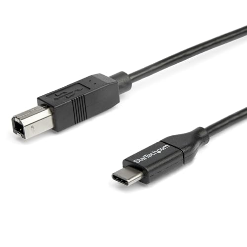 StarTech.com USB-C auf USB-B Kabel, St/St, 2m, USB 2.0, USB Typ C Druckerkabel, USB 2.0 Typ-C zu Typ-B Kabel StarTech.com USB-C auf USB-B Kabel, St/St, 2m, USB 2.0, USB Typ C Druckerkabel, USB 2.0 Typ-C zu Typ-B Kabel von StarTech