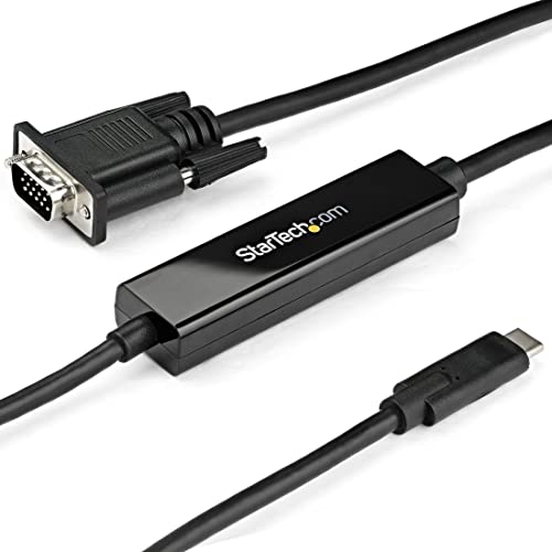 StarTech.com USB-C auf VGA Adapterkabel - 1m - 1920x1200 - schwarz von StarTech