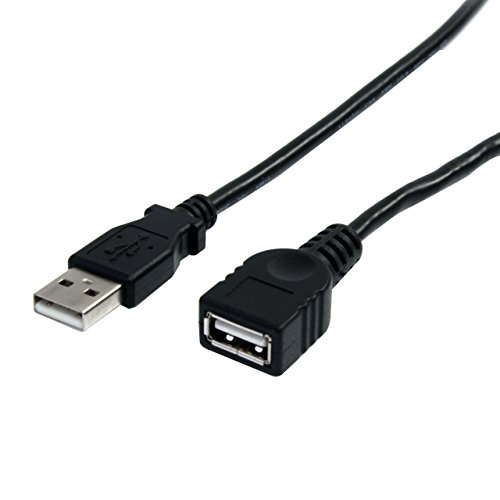 StarTech.com USB Verlängerungskabel (USB 2.0, 90cm, USB-A, Stecker auf Buchse, Schwarz) von StarTech.com